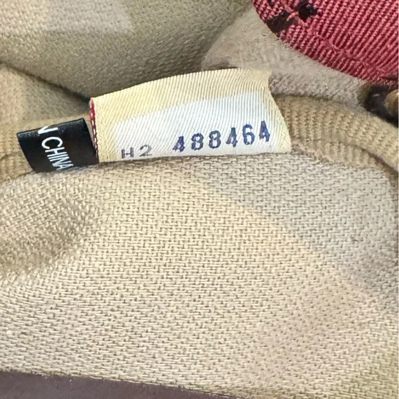 Dooney & Bourke Red Monogram Canvas Tote Bag - Picture 13 of 14